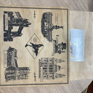 London Landmarks Wooden Wall Art